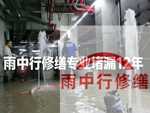 蓟州某污水处理厂钢筋混凝土池堵漏案例